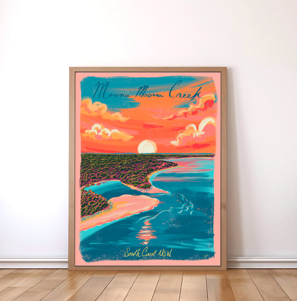 Moona Moona Bay art print