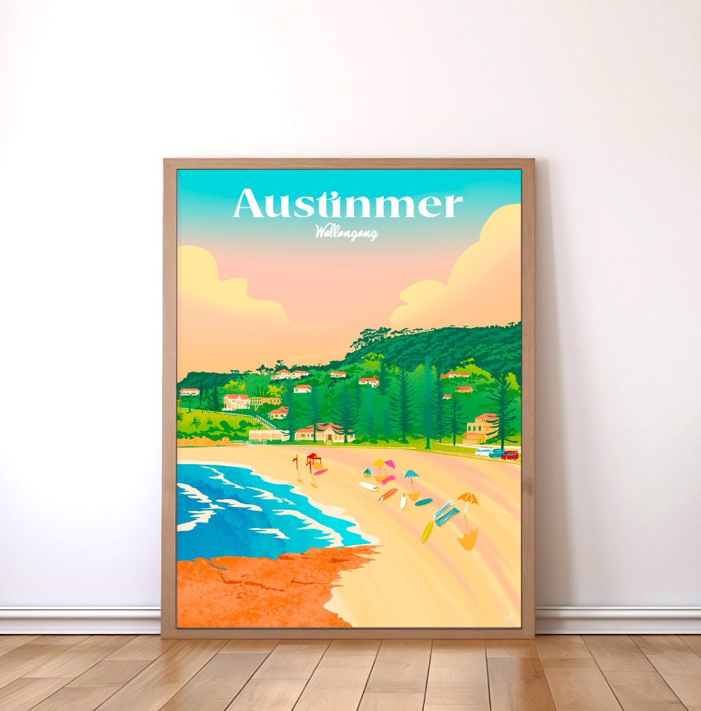 Austinmer Beach Art Print