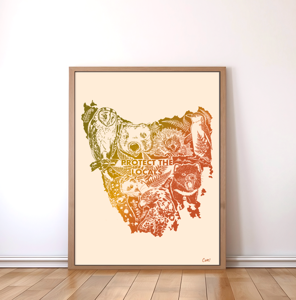 Protect the Locals Art Print
