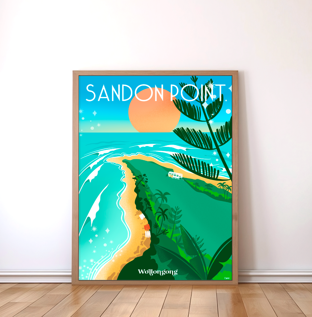 Sandon Point Art Print