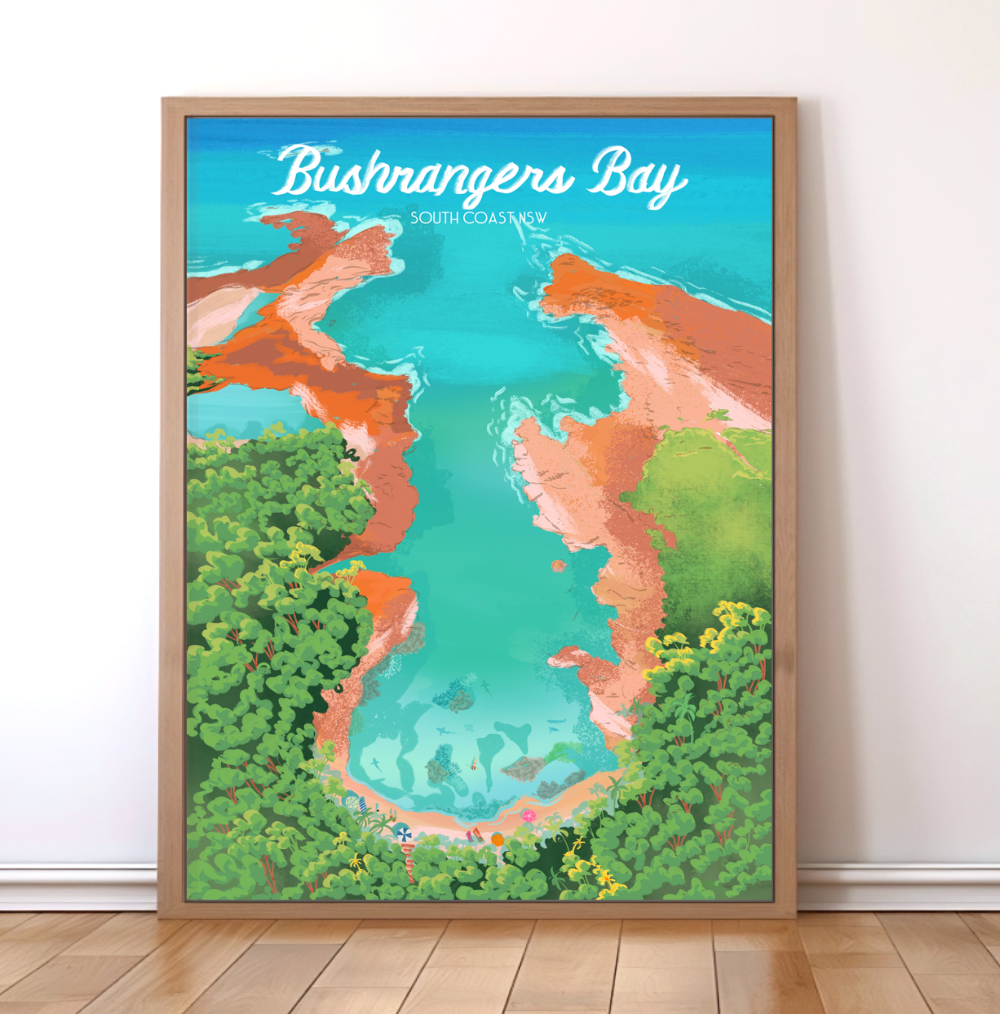 Bushrangers Bay, Shell harbour art print