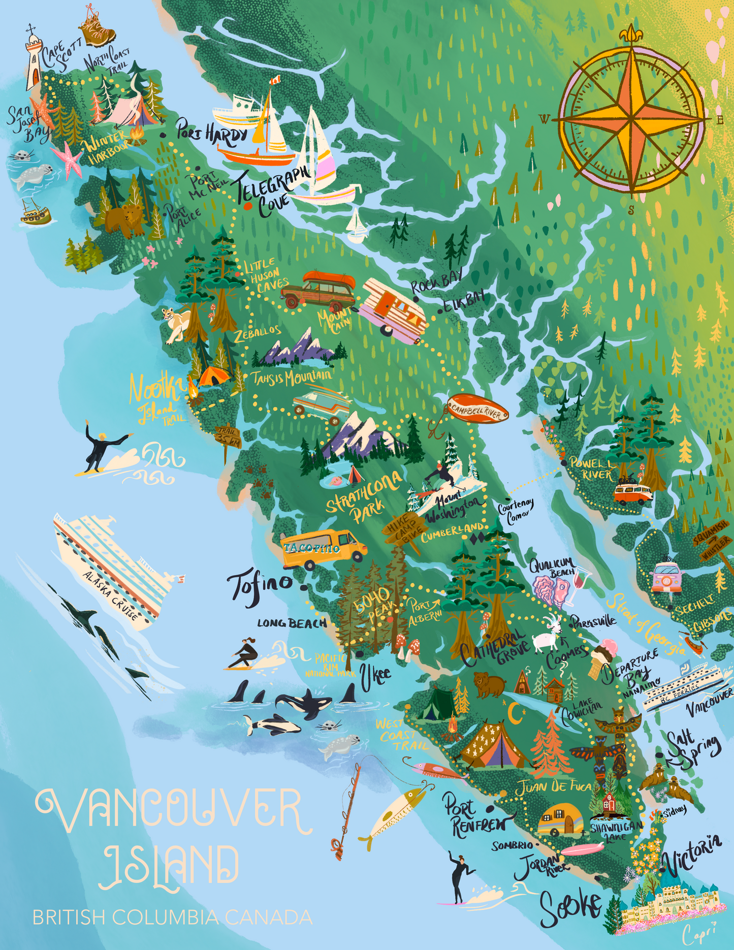 Vancouver Island Map