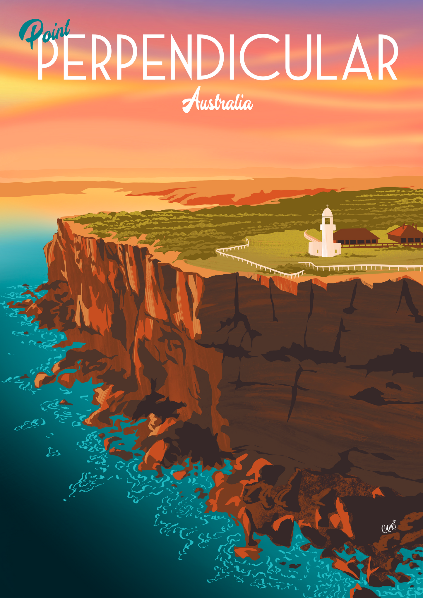 Point Perpendicular art print