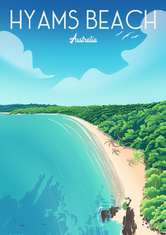Hyams Beach Art Print