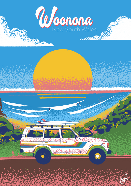 Woonona Beach Art Print