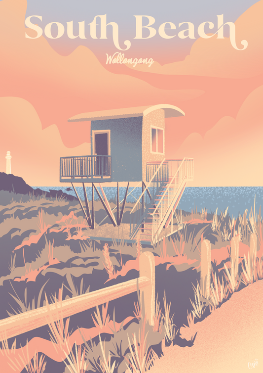 South Beach Wollongong Art Print