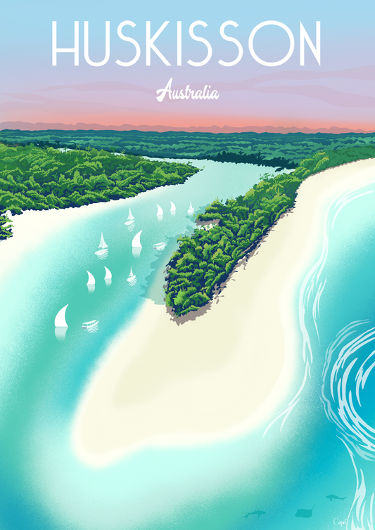 Huskisson Bay Art Print