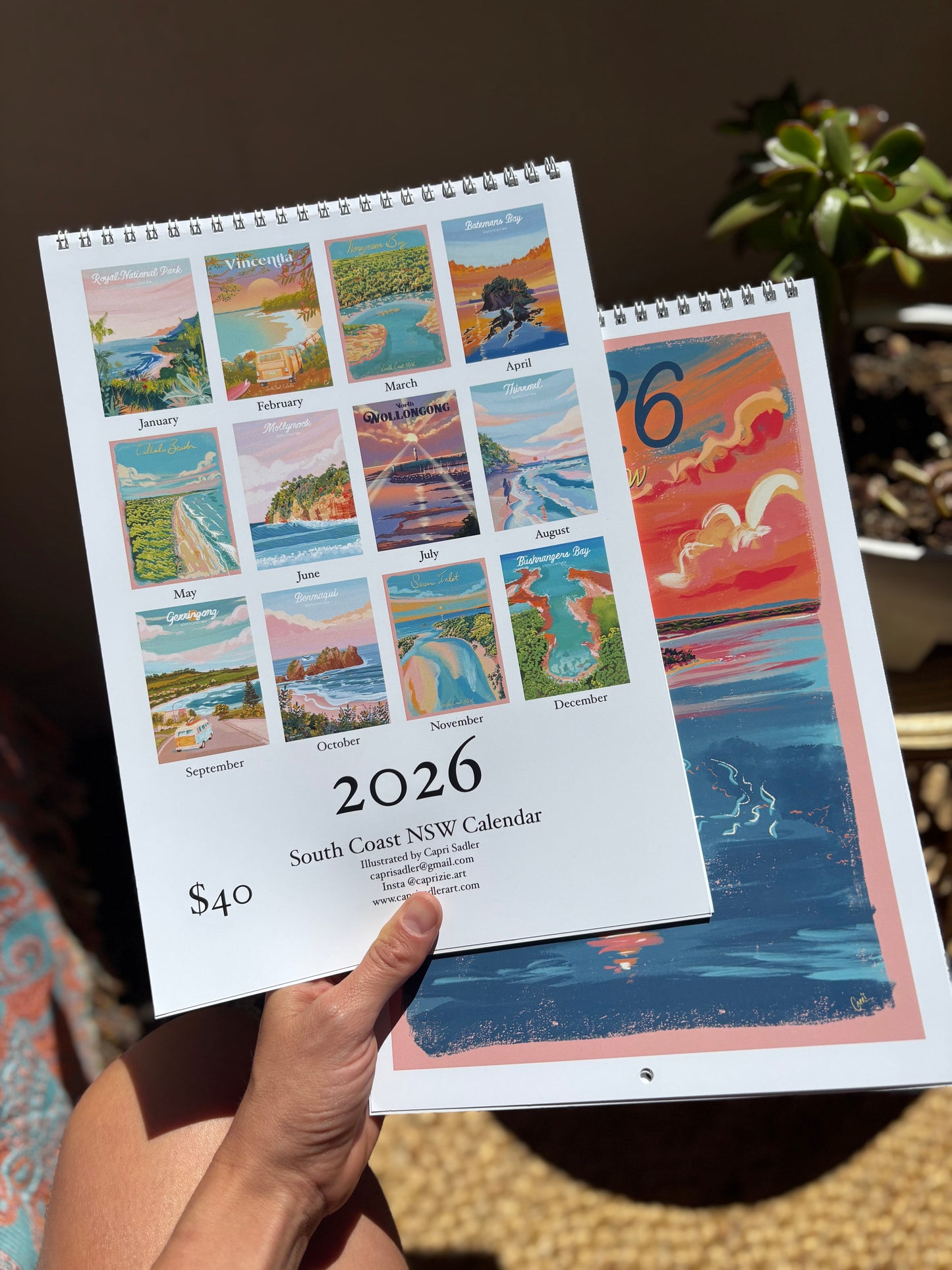 2026 South Coast NSW Wall Calendar