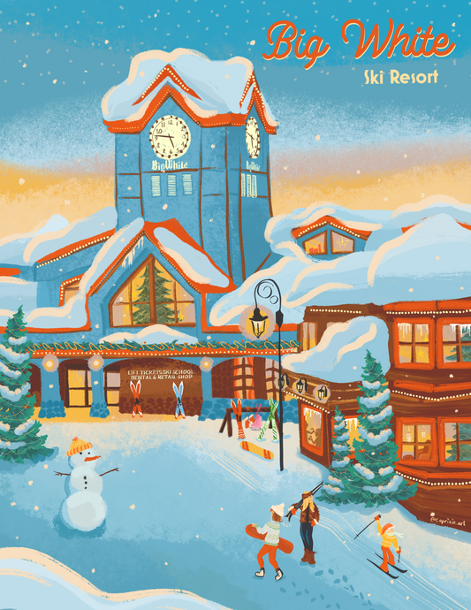Big White Ski Resort Art Print