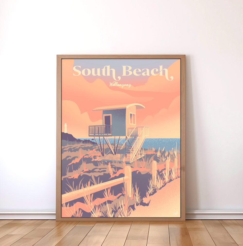 South Beach Wollongong Art Print