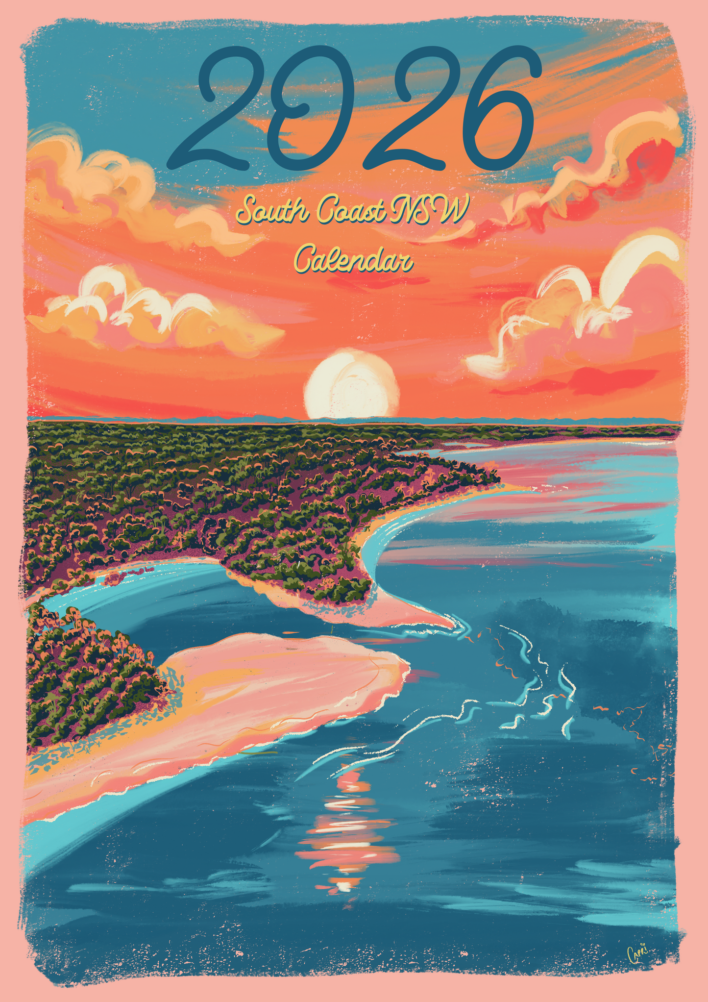 2026 South Coast NSW Wall Calendar