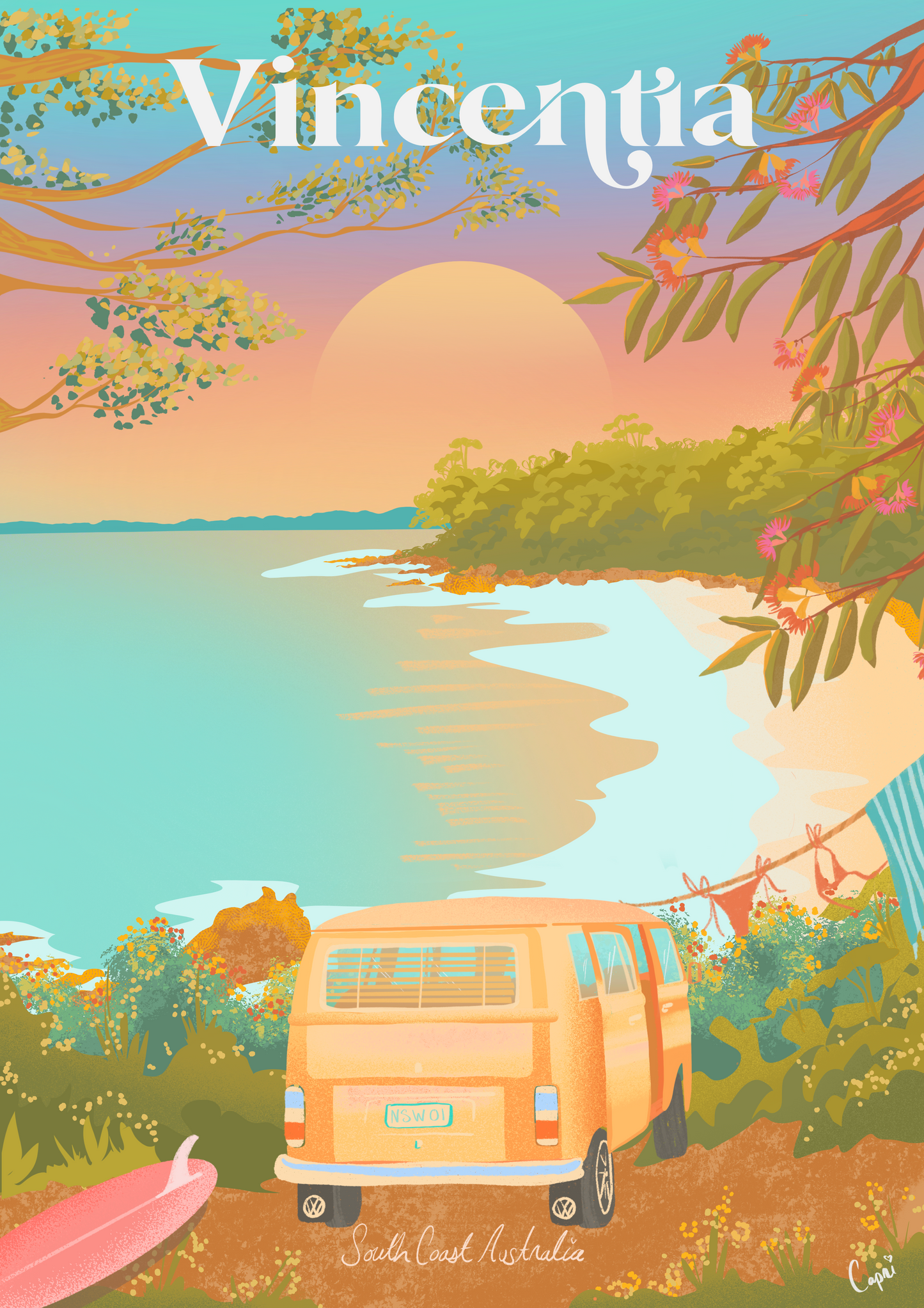 2026 South Coast NSW Wall Calendar