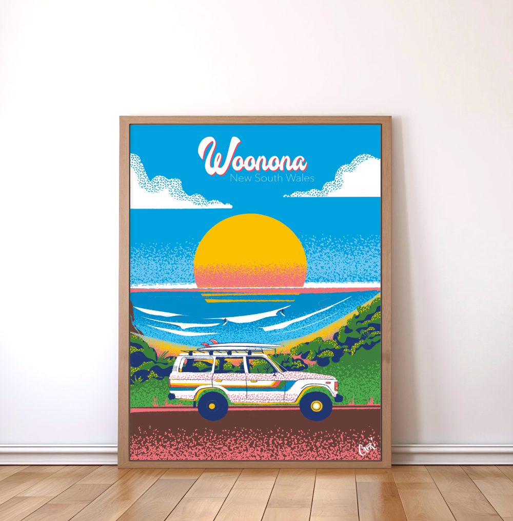 Woonona Beach Art Print