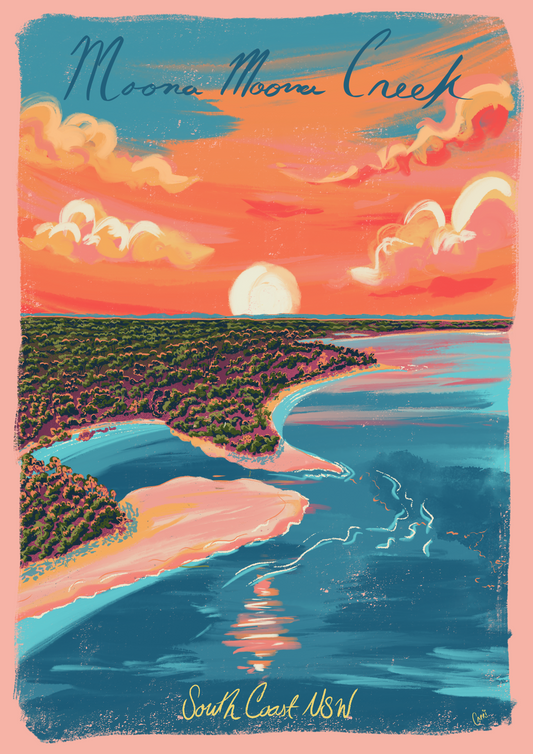 Moona Moona Bay art print