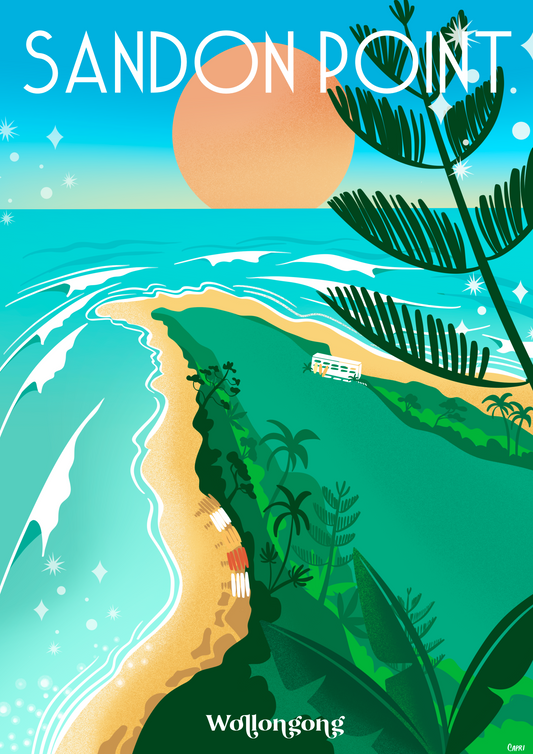 Sandon Point Art Print