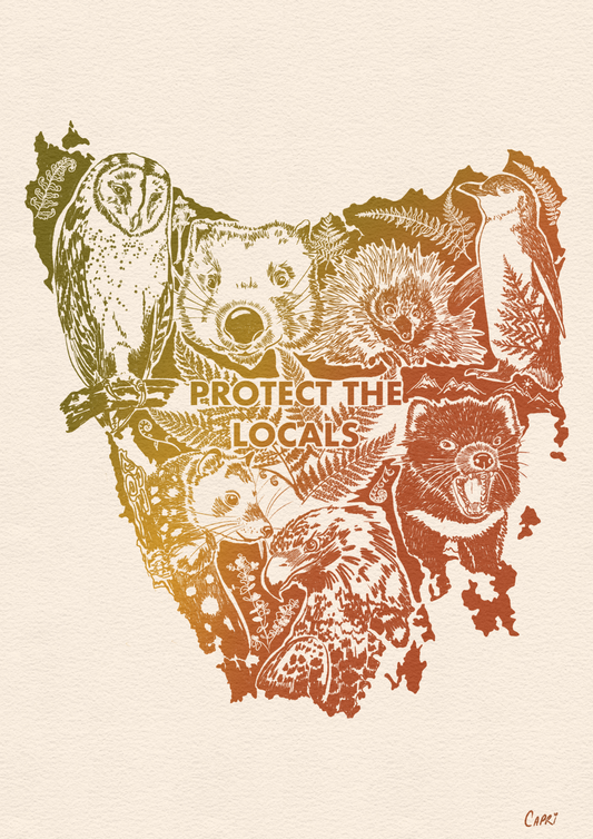 Protect the Locals Art Print