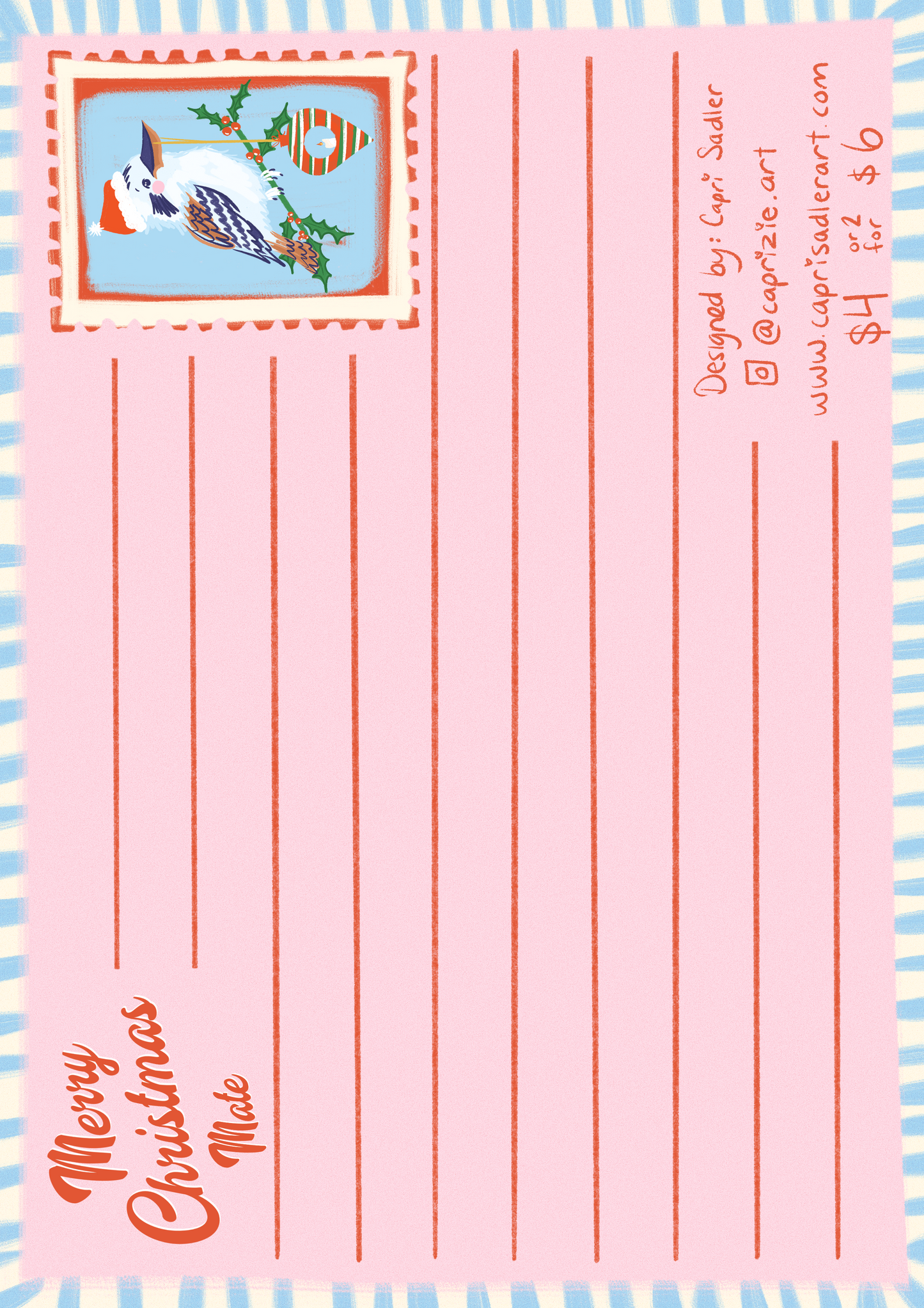 Christmas Postcard 3 pack