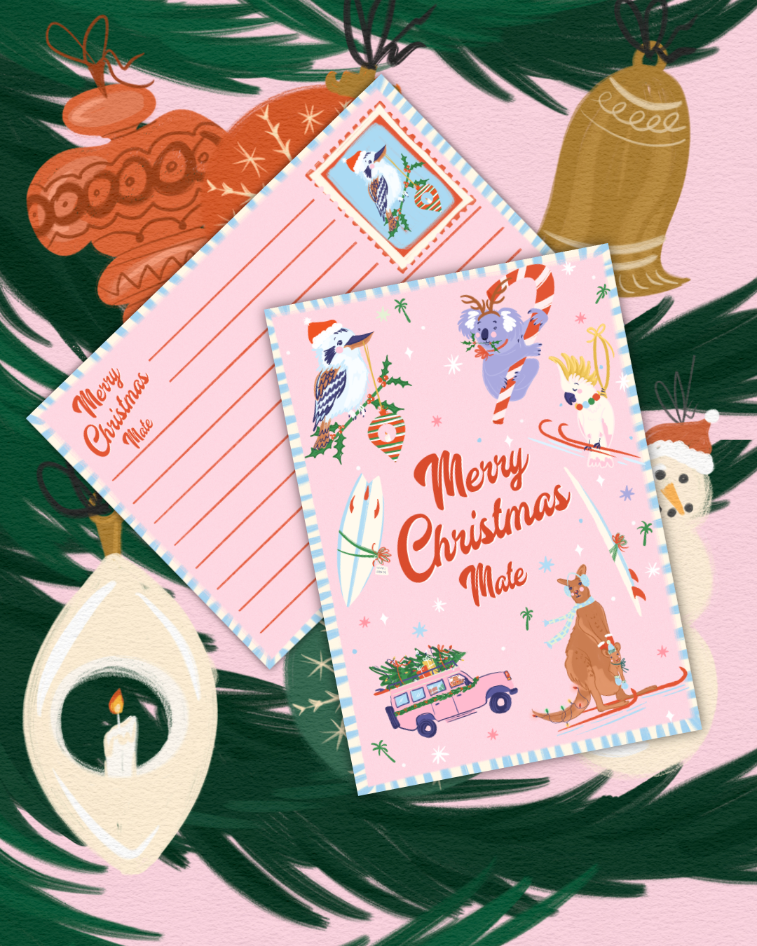 Christmas Postcard 3 pack