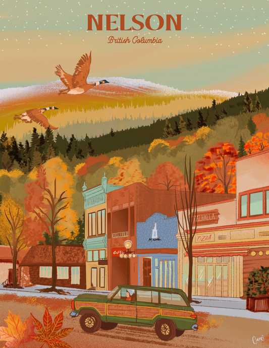 Nelson British Columbia Autumn Art Print