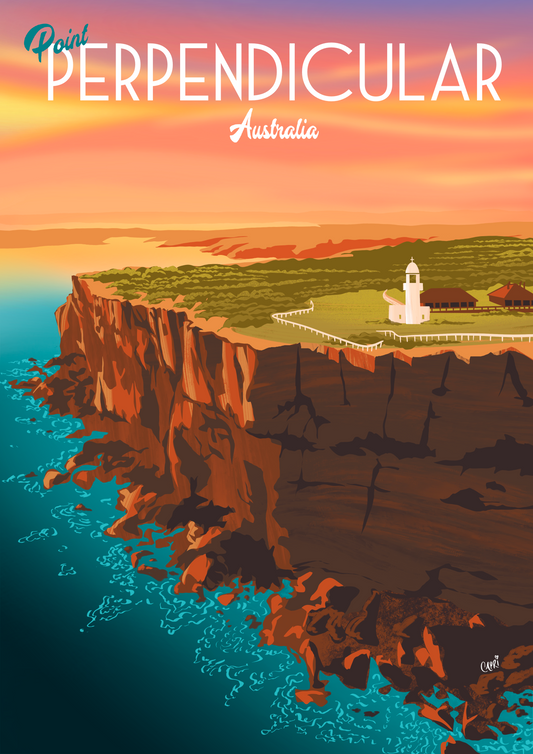 Point Perpendicular art print