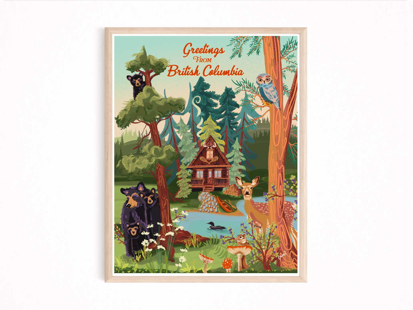 British Columbia art print