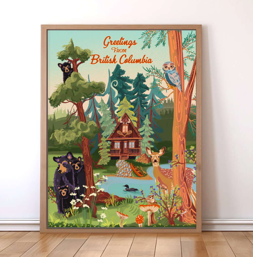 British Columbia art print