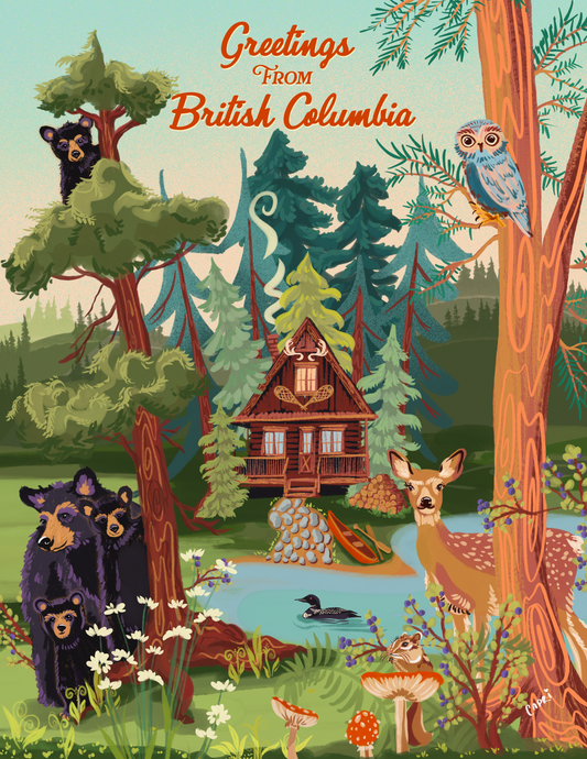 British Columbia art print