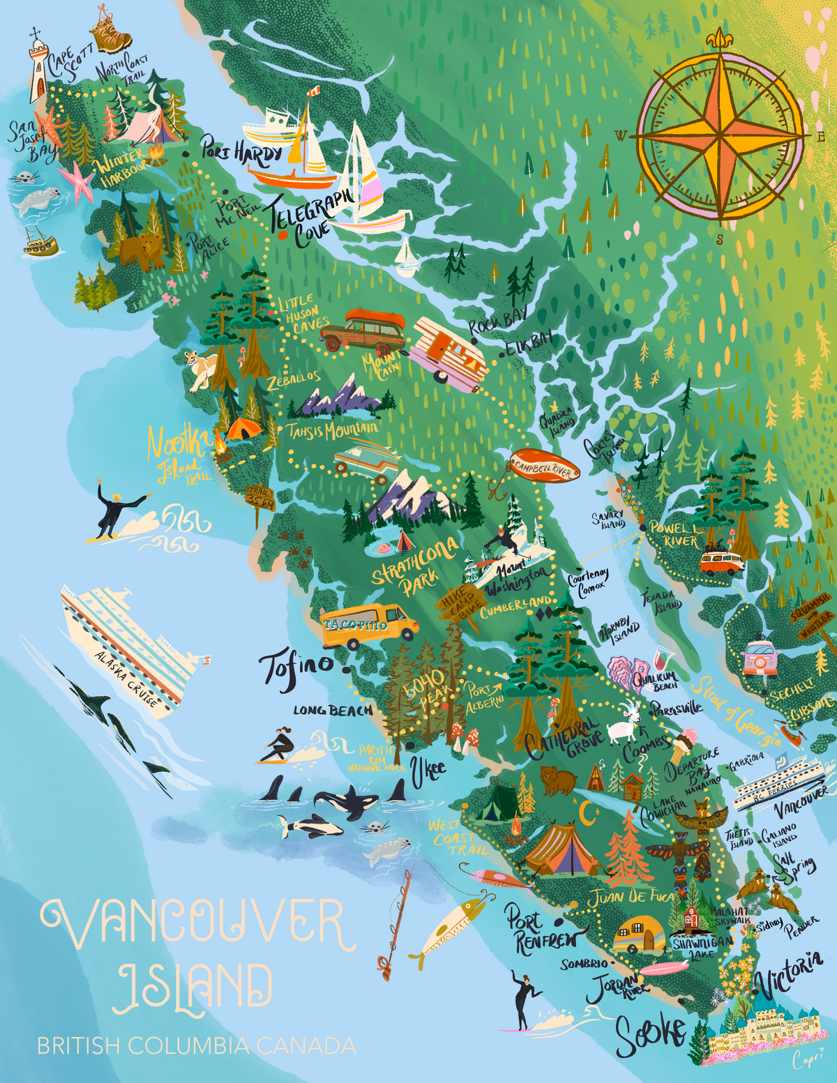2027 Coast to Mountain Calendar