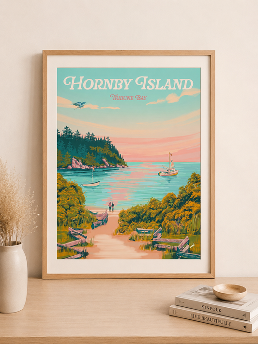 Hornby Island, tribune Bay art print