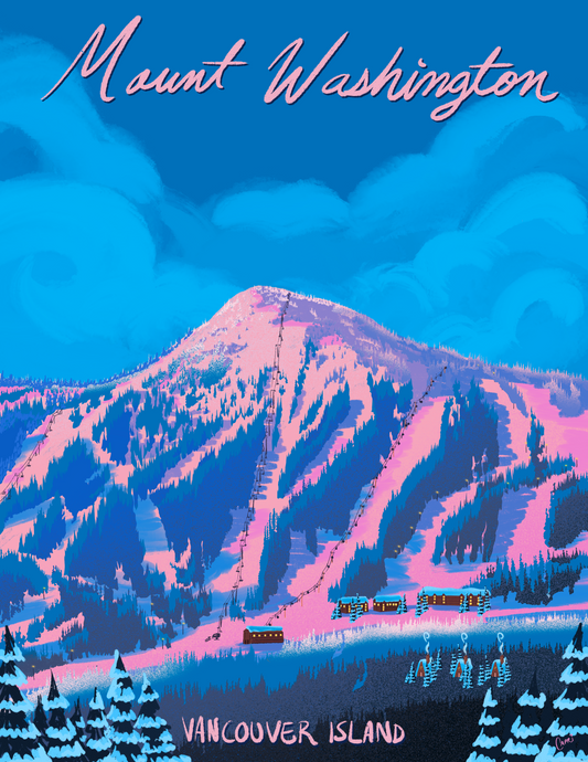 Mount Washington Ski Resort Art Print