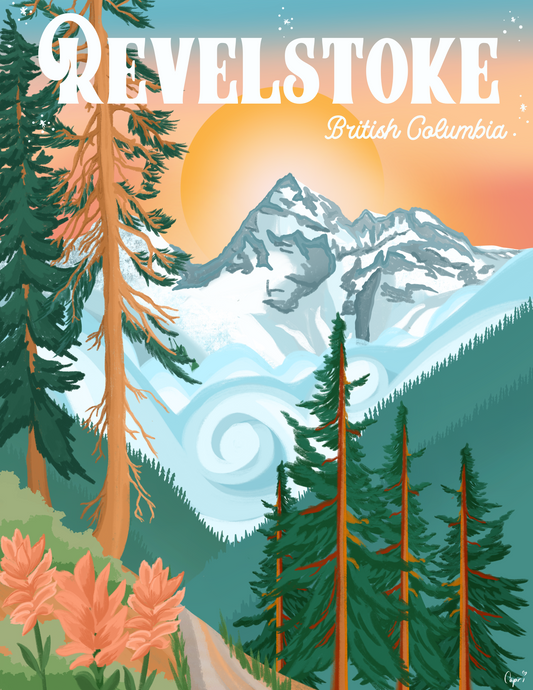 Revelstoke British Columbia Art Print