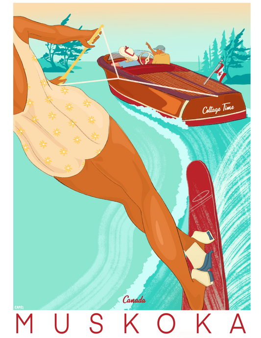 Muskoka ski Art Print