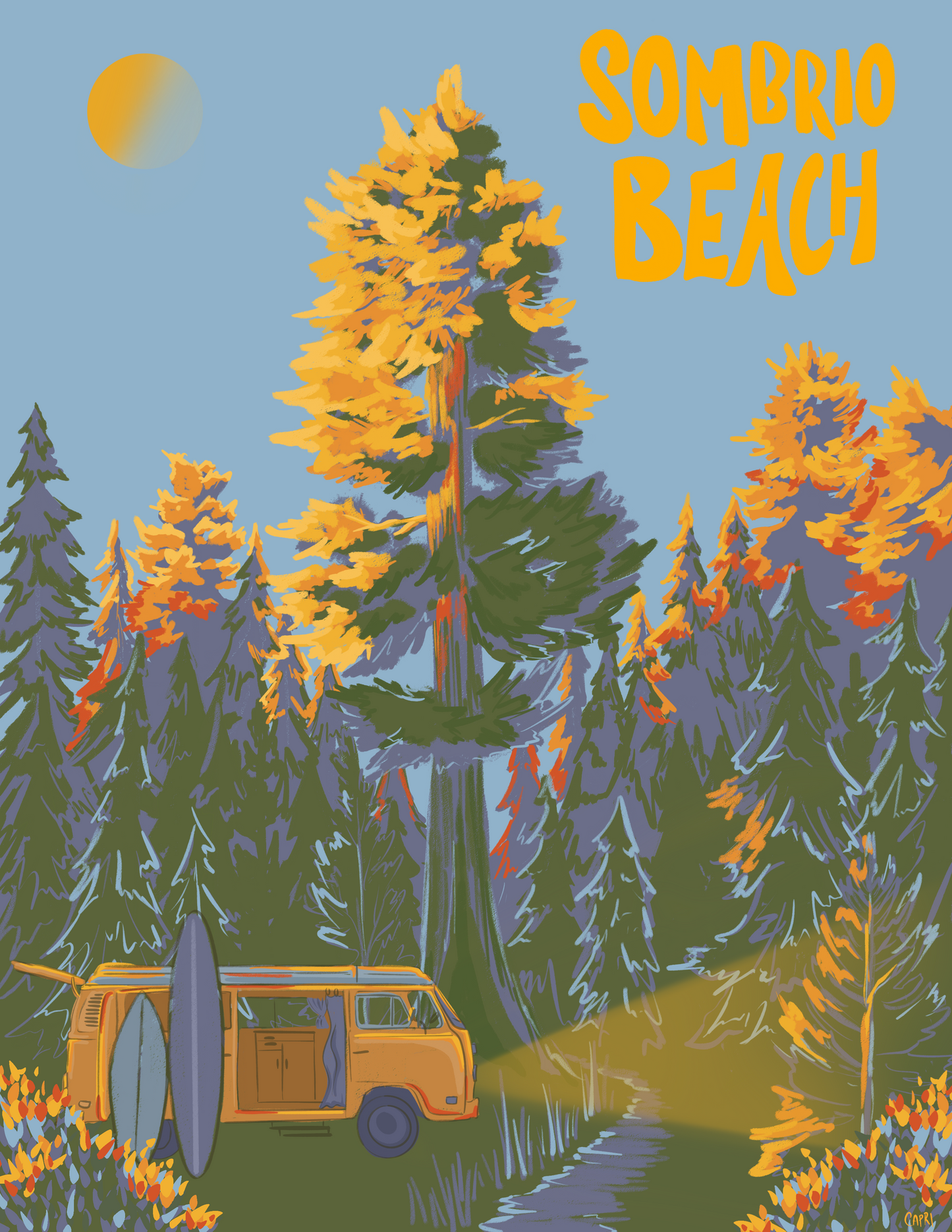Sombrio Beach Art Print
