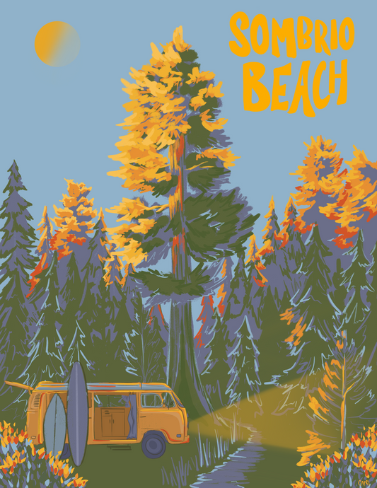 Sombrio Beach Art Print