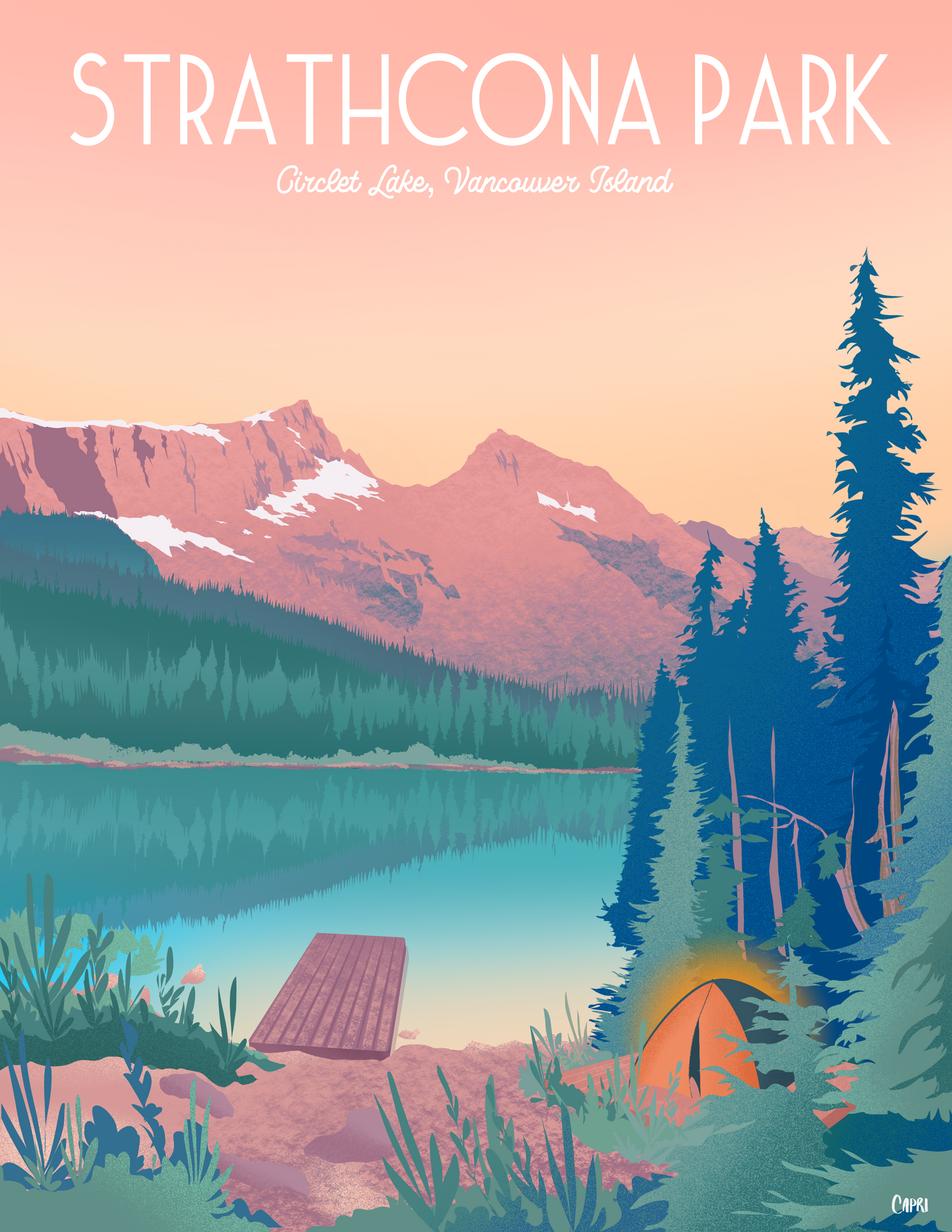 Strathcona Park Art Print