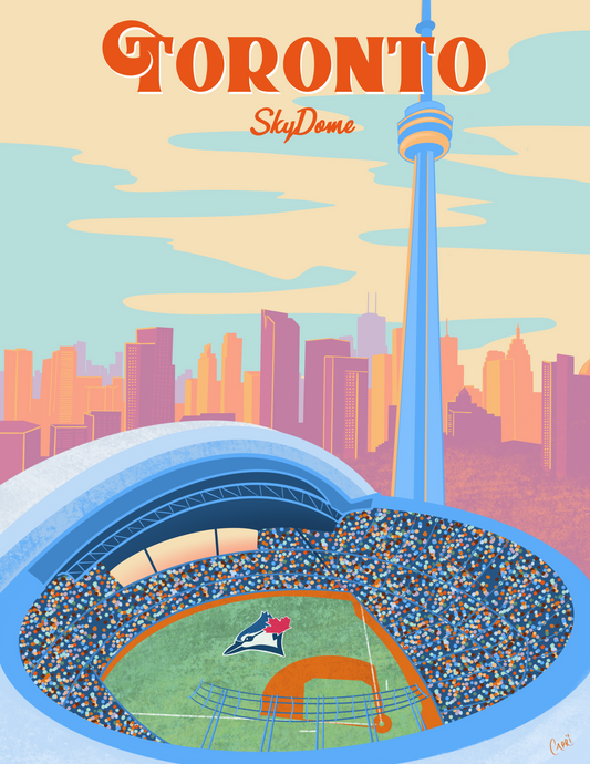 Toronto SkyDome Art Print