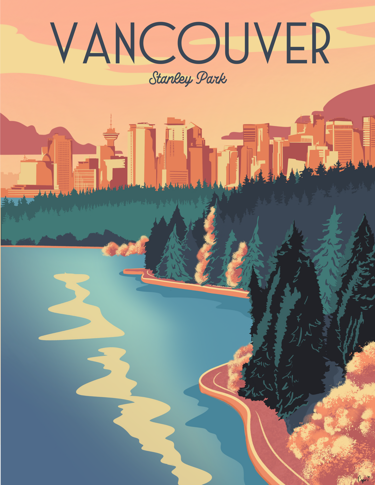 Vancouver Stanley Park Art Print